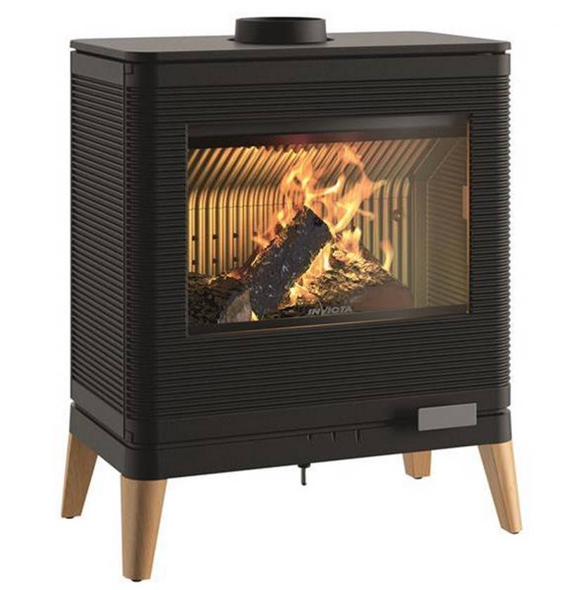 Invicta - Poêle à bois fonte 9kw noir P610449 Invicta - Imagen 1