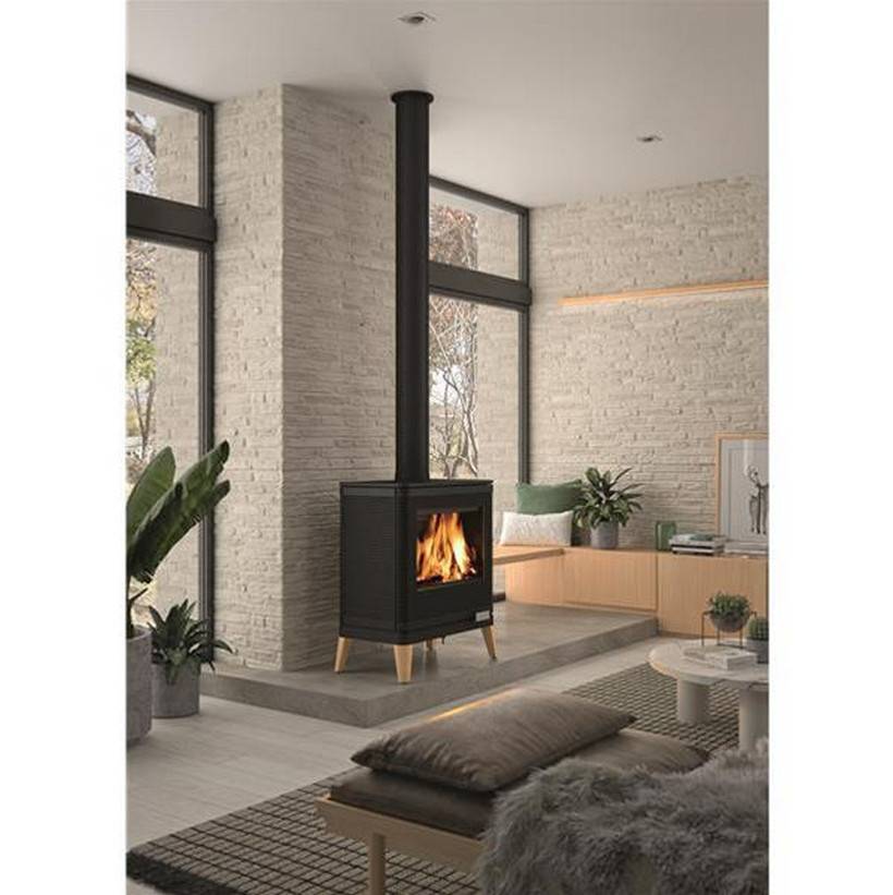 Invicta - Poêle à bois fonte 9kw noir P610449 Invicta - Imagen 3