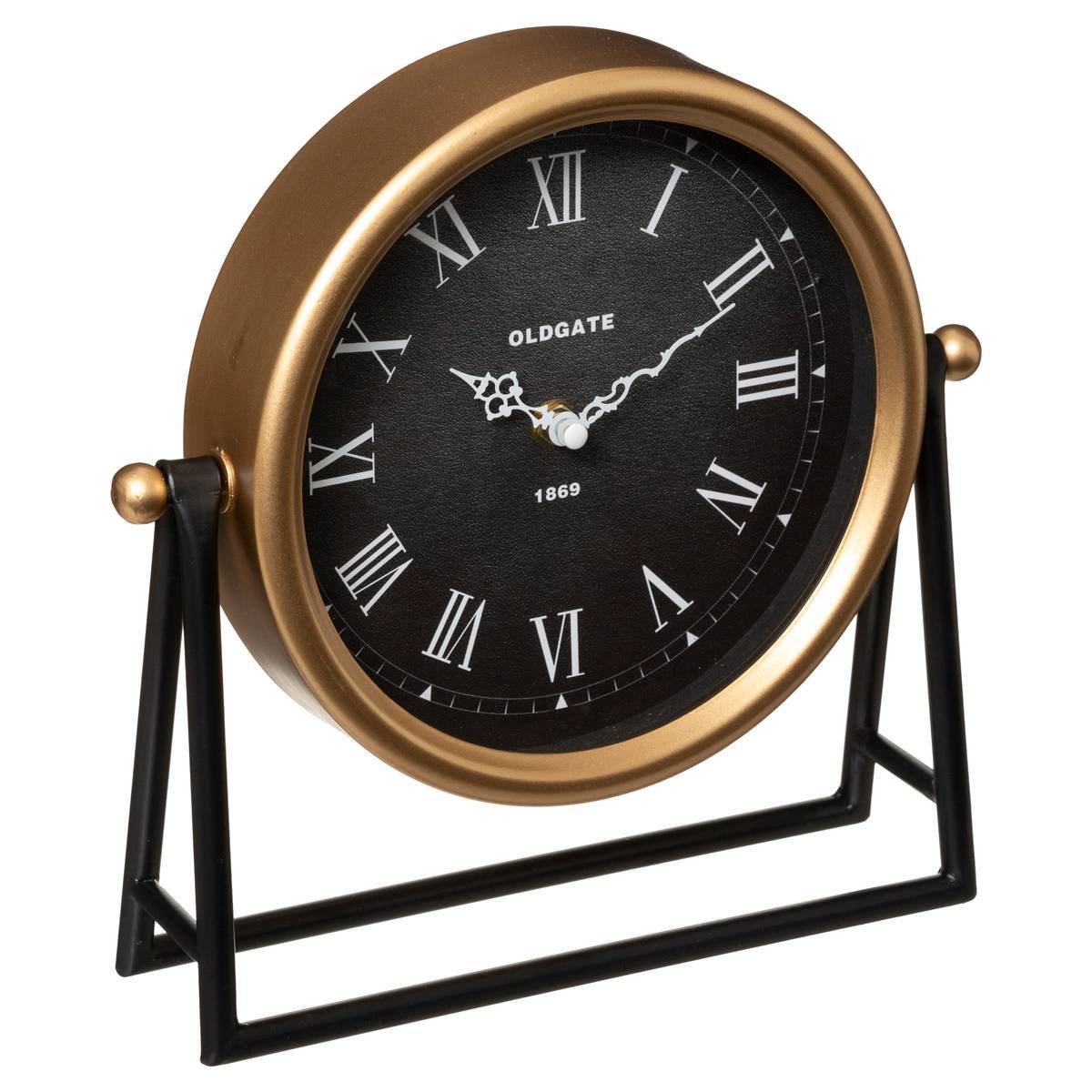 Atmosphera - Horloge à poser "Luca" noir 26x26cm - Atmosphera Créateur d'intérieur - Imagen 2