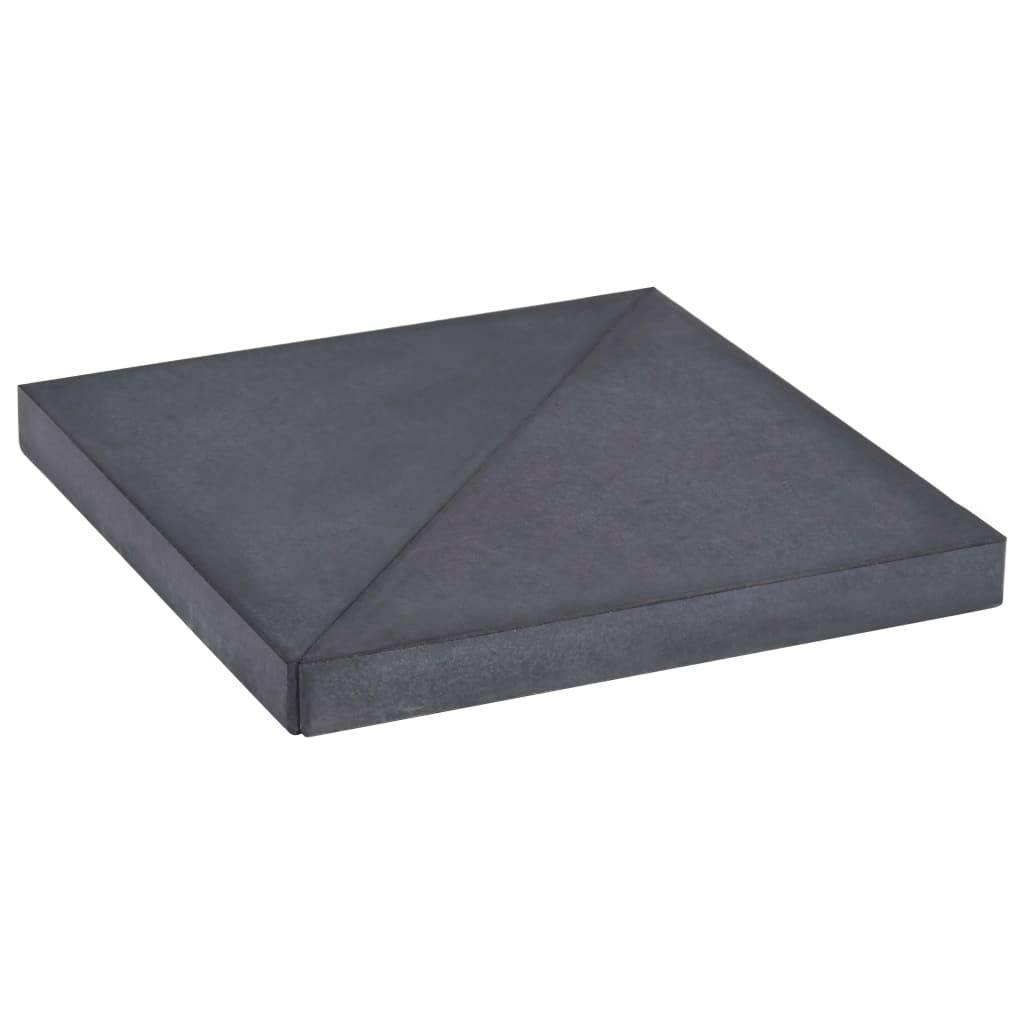 Vidaxl - Plaque de poids de parasol Noir Granite Carré 15 kg vidaXL 313670 - Image 1