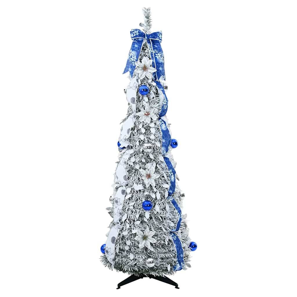 Vidaxl - Sapin de Noël artificiel Blanc 150 cm PVC vidaXL 42018635 - Image 5