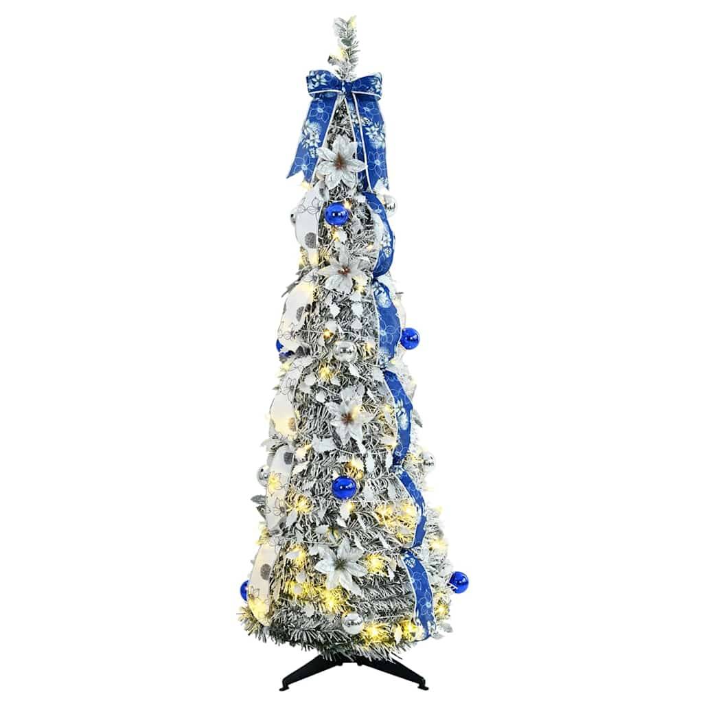 Vidaxl - Sapin de Noël artificiel Blanc 150 cm PVC vidaXL 42018635 - Image 4