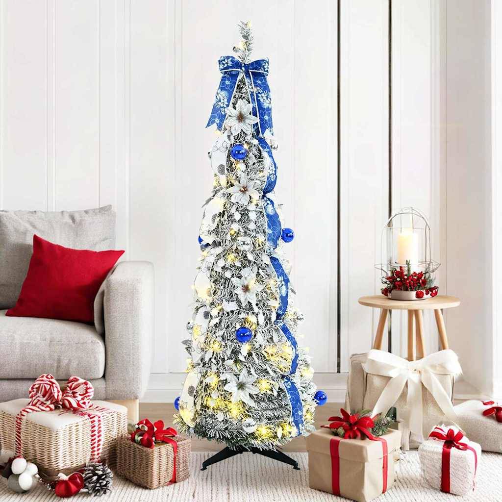 Vidaxl - Sapin de Noël artificiel Blanc 150 cm PVC vidaXL 42018635 - Image 1