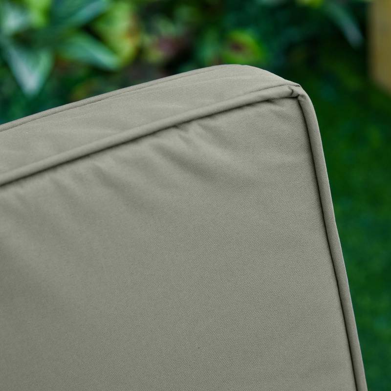 Lot 2 Coussins Assise et Dossier Polyester Jardin Déhoussable 56x52x7cm Gris Foncé - ComfortXL Outdoor Living - Image 7