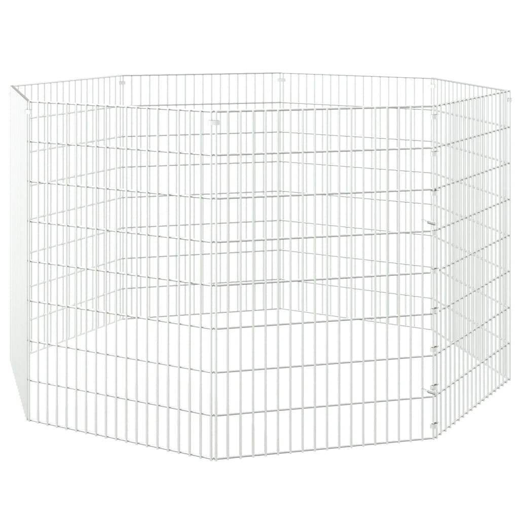 Vidaxl - Enclos pour animaux en liberté 8 panneaux 54x80cm fer galvanisé vidaXL 171578 - Image 5