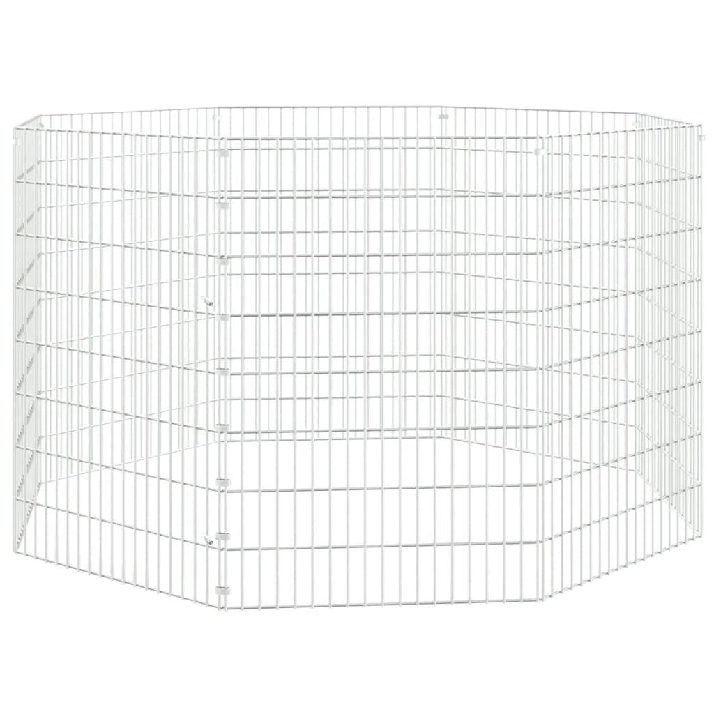 Vidaxl - Enclos pour animaux en liberté 8 panneaux 54x80cm fer galvanisé vidaXL 171578 - Image 2