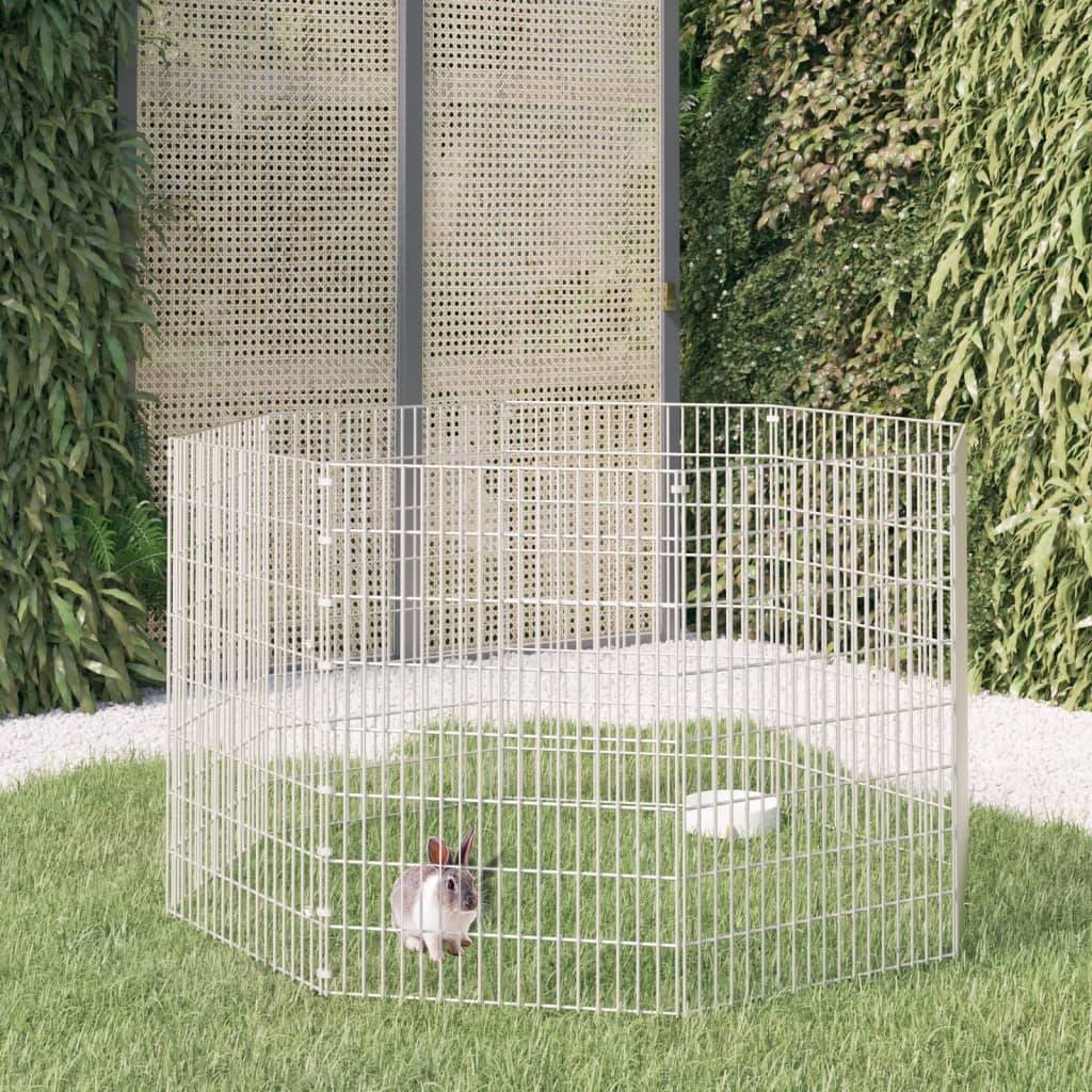 Vidaxl - Enclos pour animaux en liberté 8 panneaux 54x80cm fer galvanisé vidaXL 171578 - Image 1
