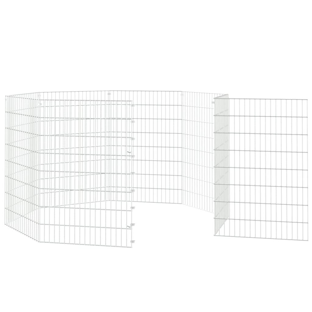 Vidaxl - Enclos pour animaux en liberté 8 panneaux 54x80cm fer galvanisé vidaXL 171578 - Image 9