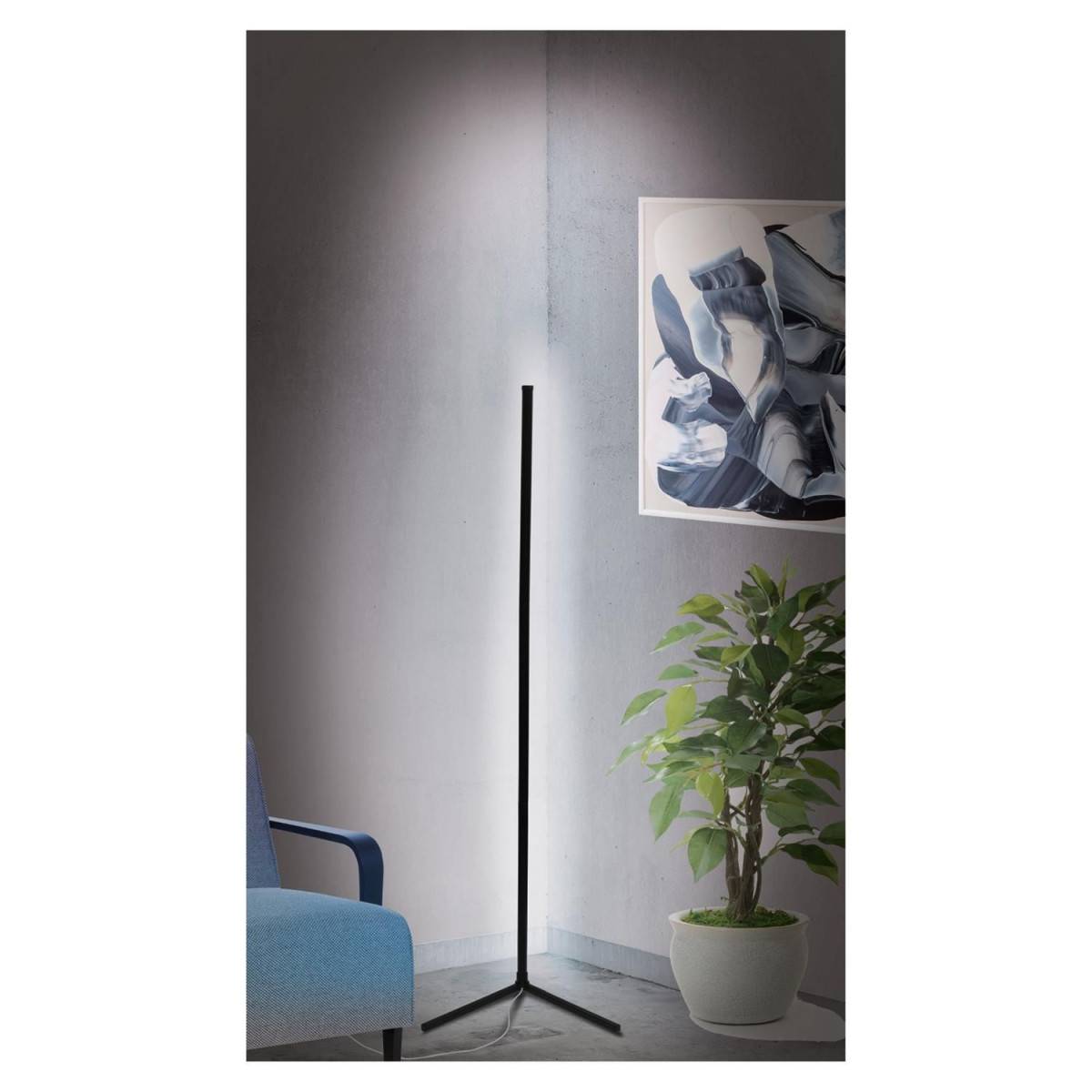The Home Deco Factory - Lampe d'Angle Tube "LED" 140cm Noir - Image 10