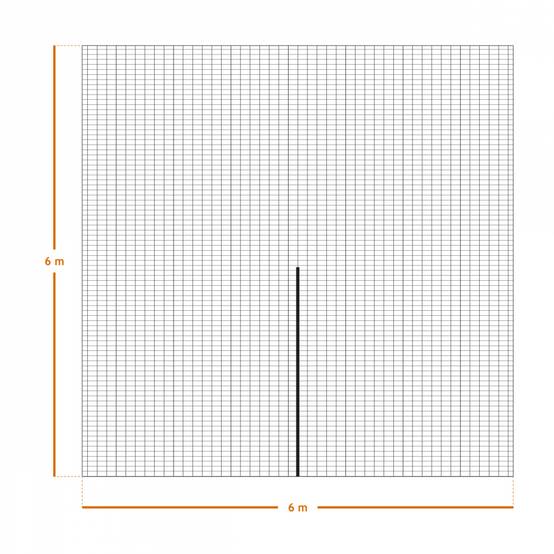 Filet de récolte pour olives ou autres avec oeillets et ouverture tronc - 6 x 6 m - Vert - Linxor - Image 2