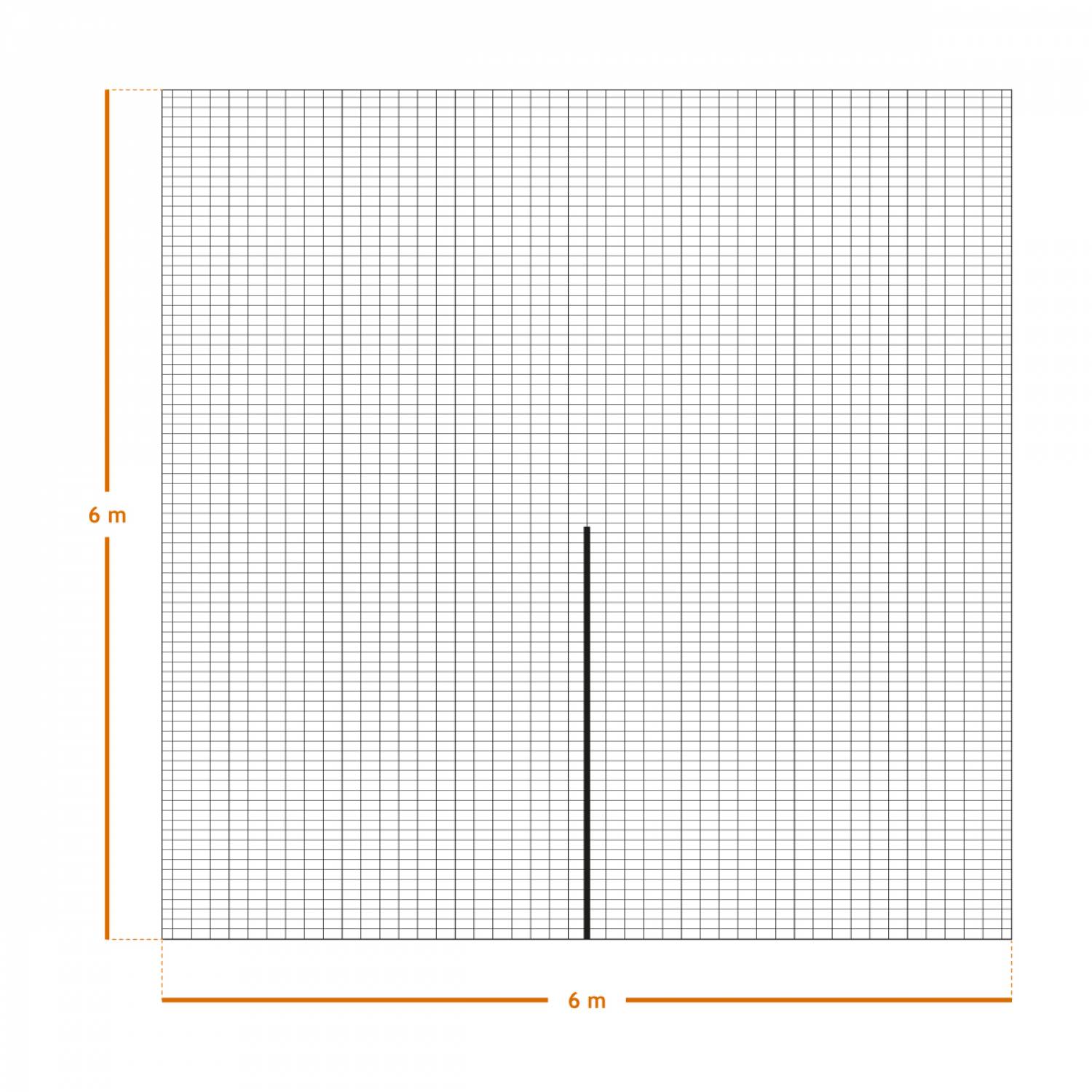 Filet de récolte pour olives ou autres avec oeillets et ouverture tronc - 6 x 6 m - Vert - Linxor - Image 2