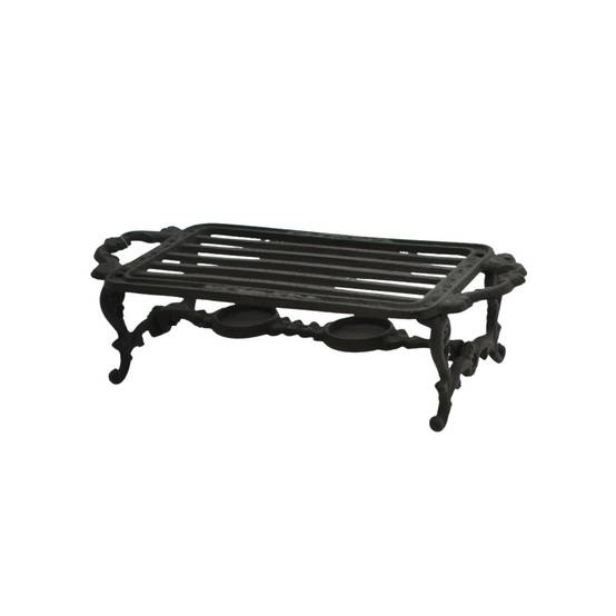 Chauffe plat en fonte marron 33.5 x 15 x 8 cm Chemin de campagne - Image 1