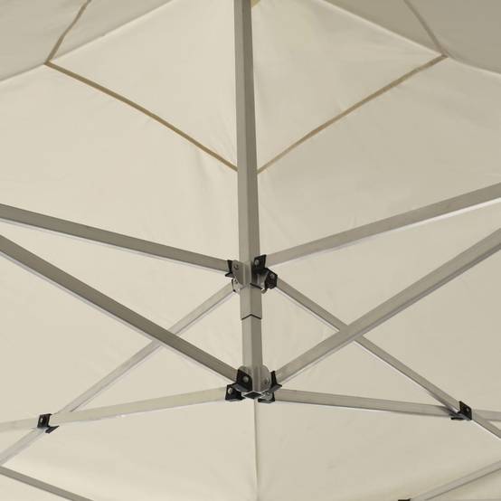 Tente de réception pliable avec parois Aluminium Crème 2 x 2 x 3,15 m - PANGIVO - Image 7