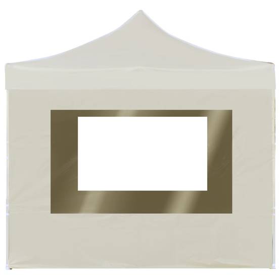 Tente de réception pliable avec parois Aluminium Crème 2 x 2 x 3,15 m - PANGIVO - Image 2