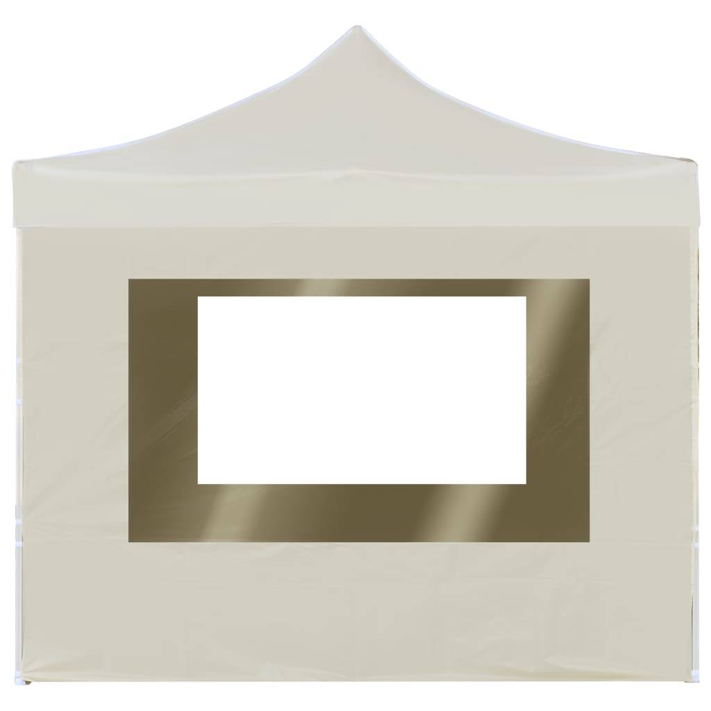 Tente de réception pliable avec parois Aluminium Crème 2 x 2 x 3,15 m - PANGIVO - Image 2