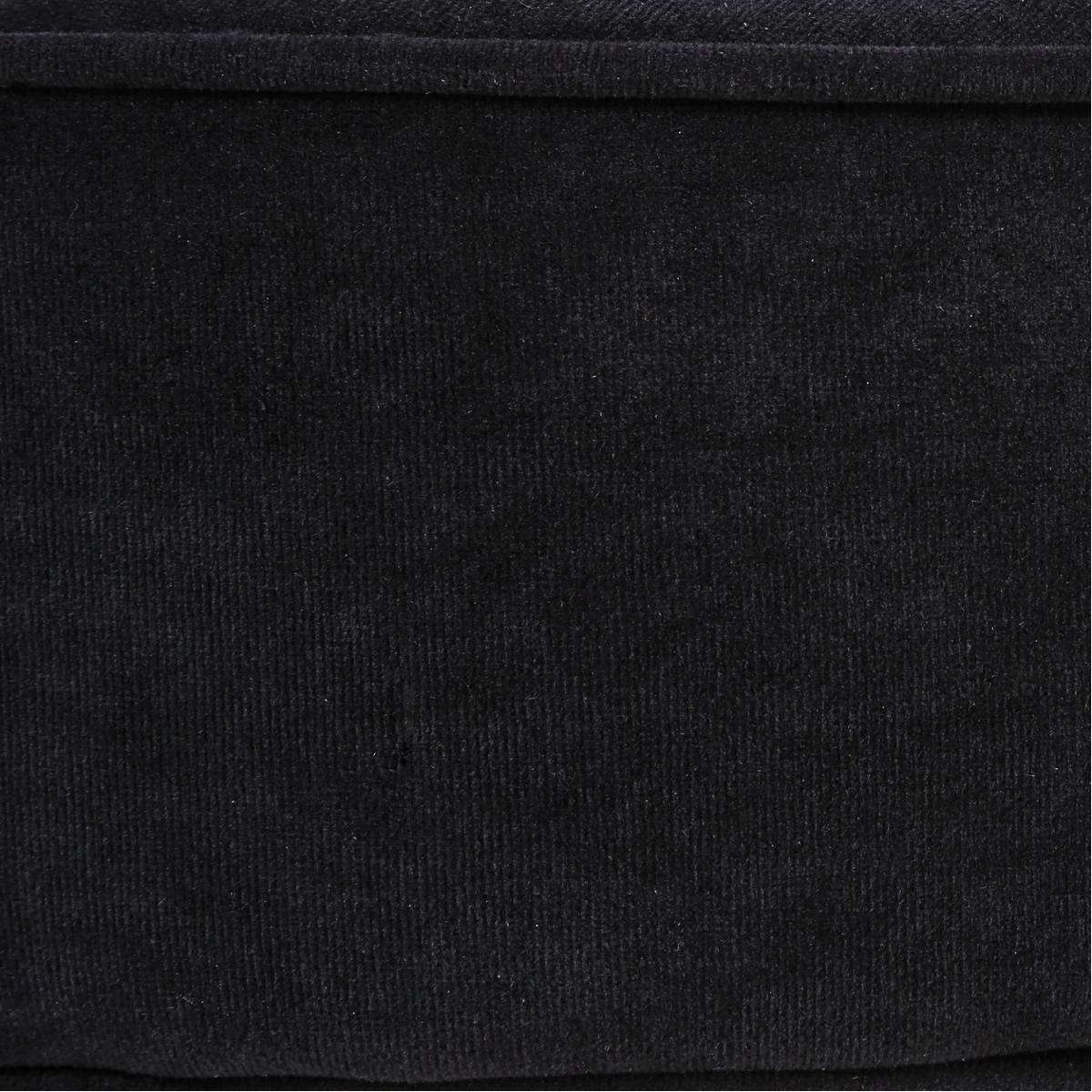 Tabouret en velours Adriel coloris noir Atmosphera - Imagen 3