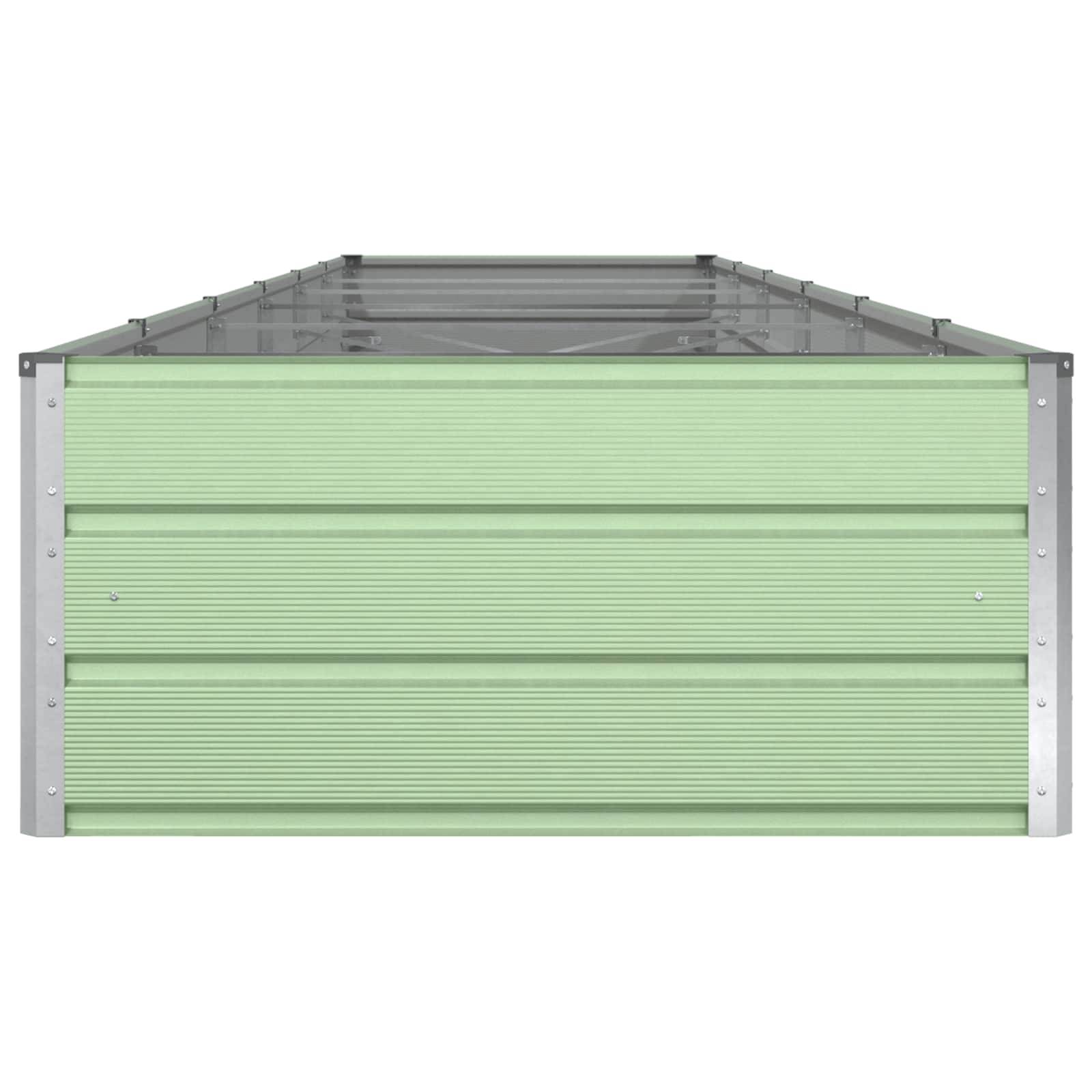 Jardinière acier galvanisé vert pastel 580 x 100 x 45 cm - PANGIVO - Image 6