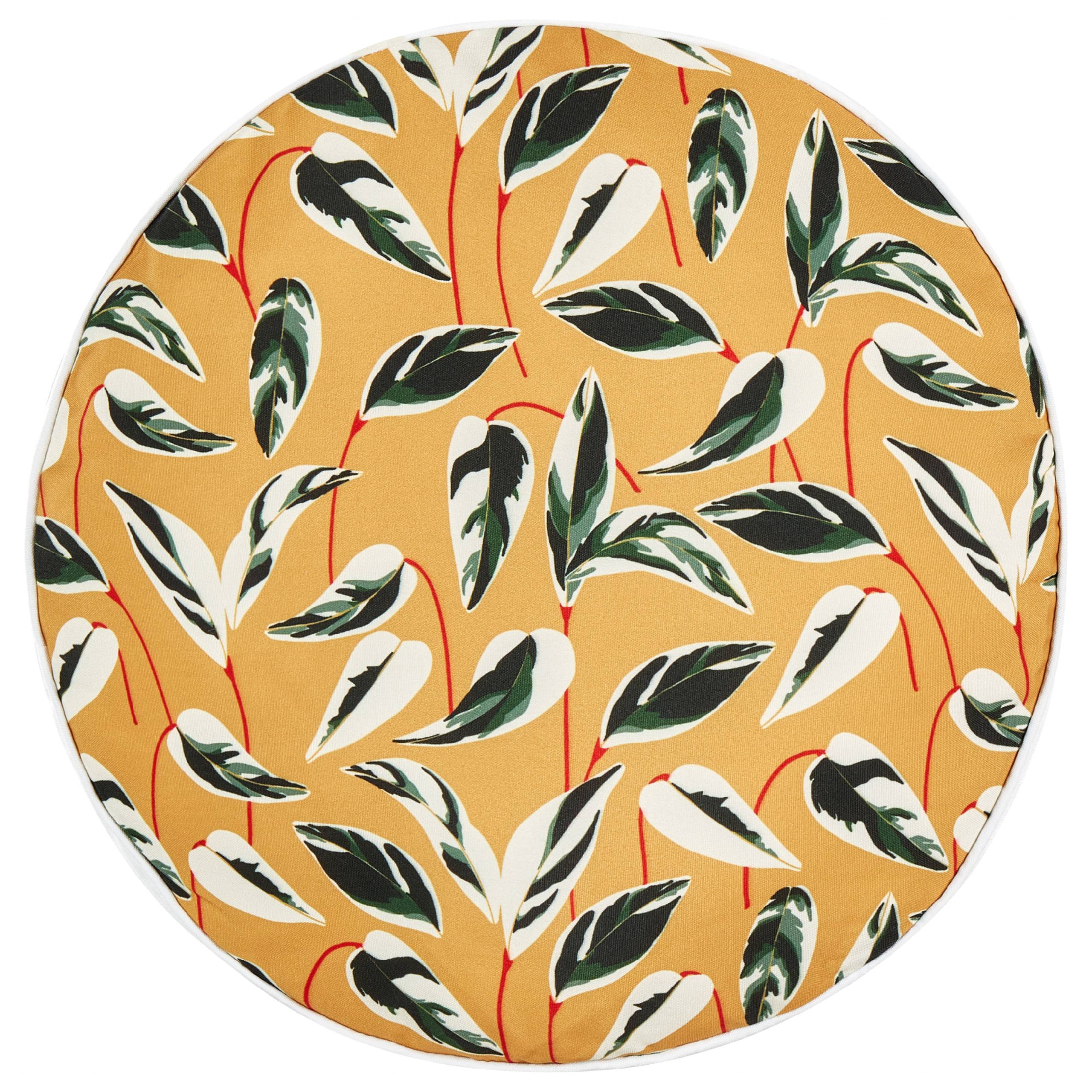 Beliani - Coussin d'extérieur Polyester Jaune TAGGIA - Beliani - Imagen 4