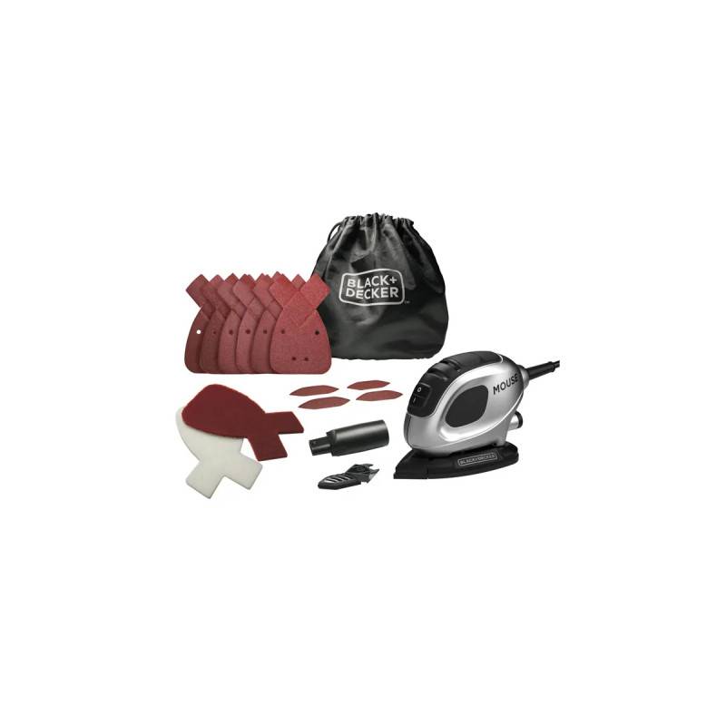 Ponceuse triangulaire de détail BLACK & DECKER - 55W - 15 accessoires et sac de transport - Image 1