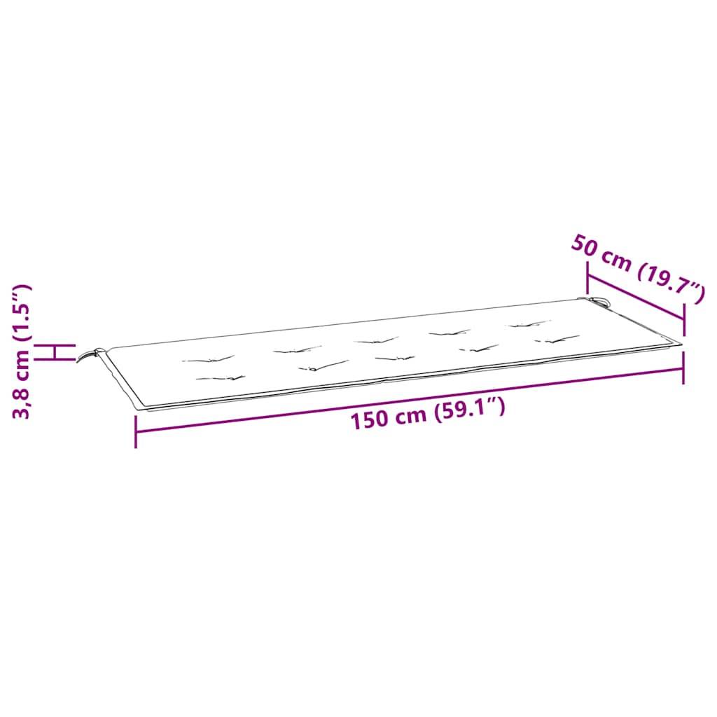 PANGIVO - Banc de jardin bois de teck naturel et gris 159 x 57.5 x 90 cm - PANGIVO - Image 8