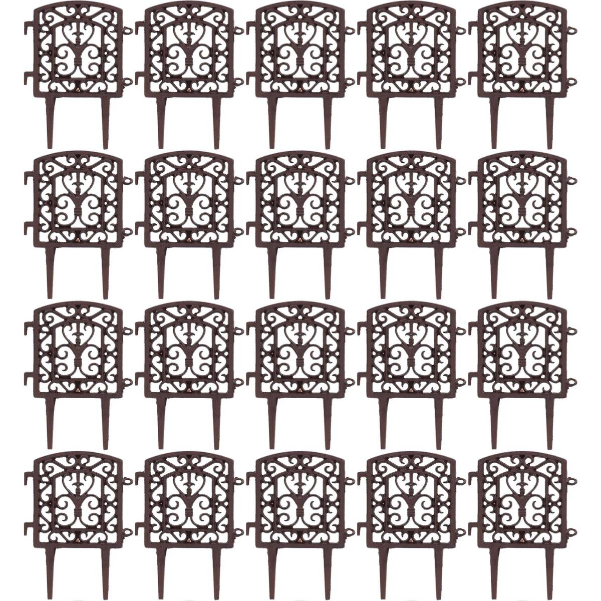 Esschert Design - Bordure à assembler en fonte Tradition Lot de 20 Esschert Design - Imagen 1