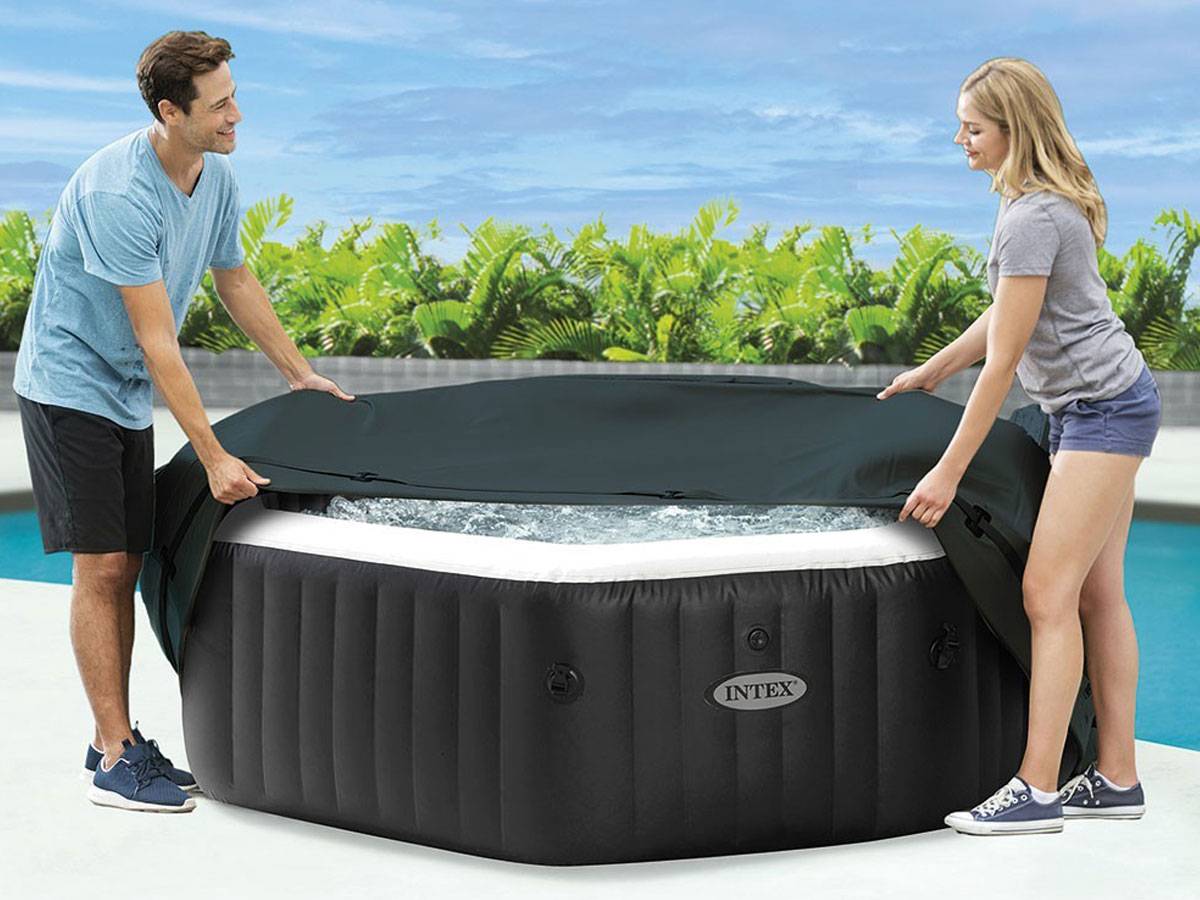 Couverture thermique pour spa gonflable PureSpa octogonale 6 places - Intex - Image 3