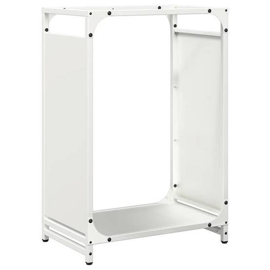 Range-bûches en Acier pour Cheminée Intérieur Design moderne Blanc 65cm – ComfortXL Outdoor Living - Image 2