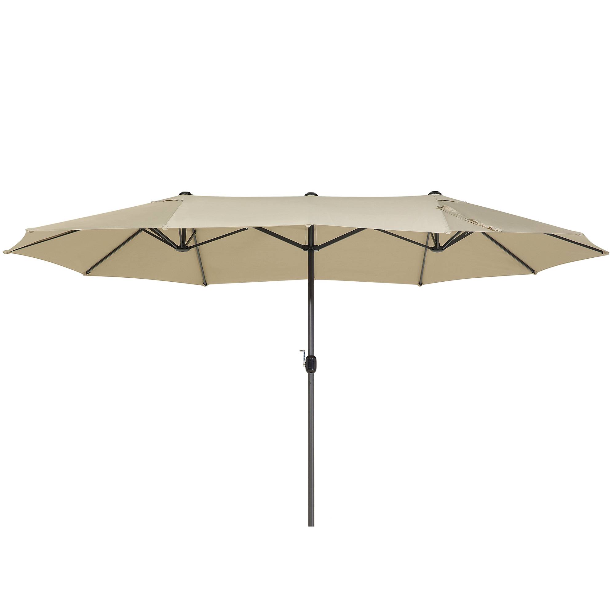 Beliani - Parasol droit Tissu Beige SIBILLA - Beliani - Imagen 2