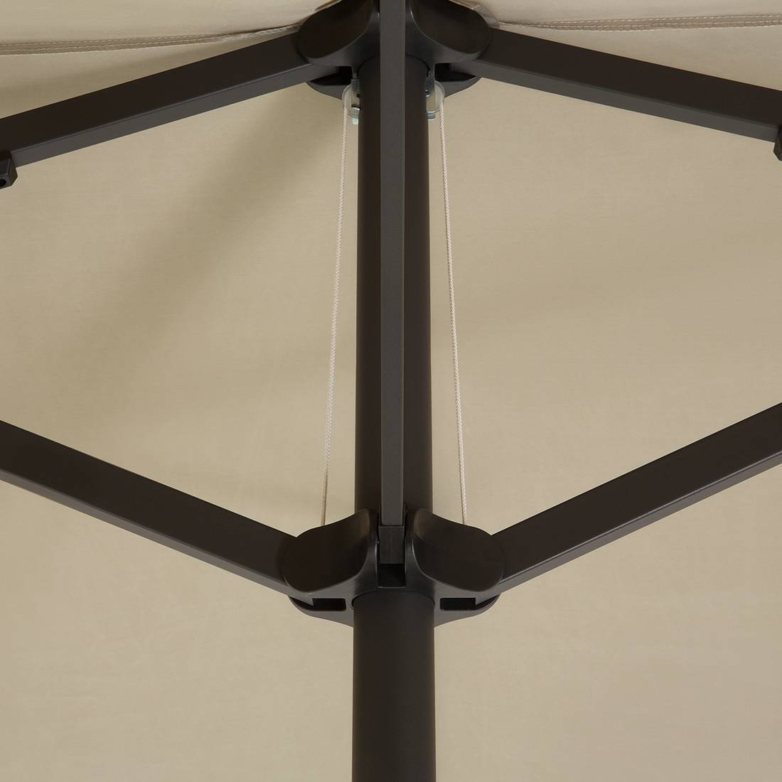 Beliani - Parasol droit Tissu Beige SIBILLA - Beliani - Imagen 6