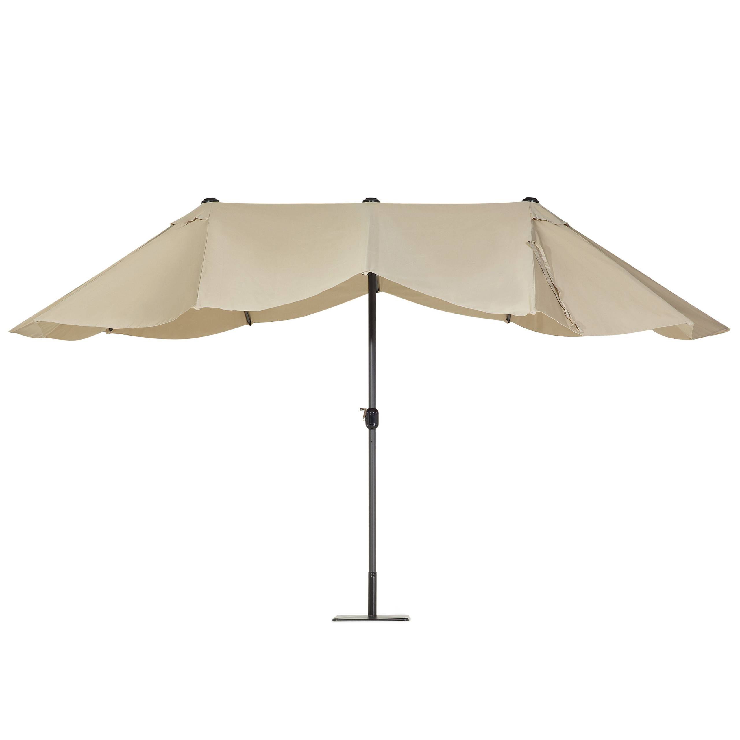Beliani - Parasol droit Tissu Beige SIBILLA - Beliani - Imagen 4