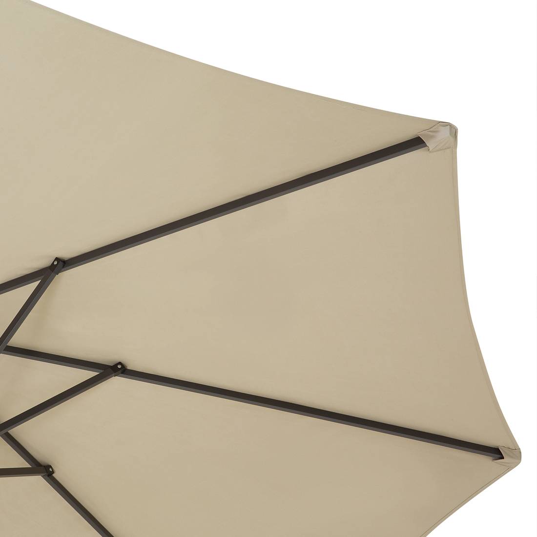 Beliani - Parasol droit Tissu Beige SIBILLA - Beliani - Imagen 7