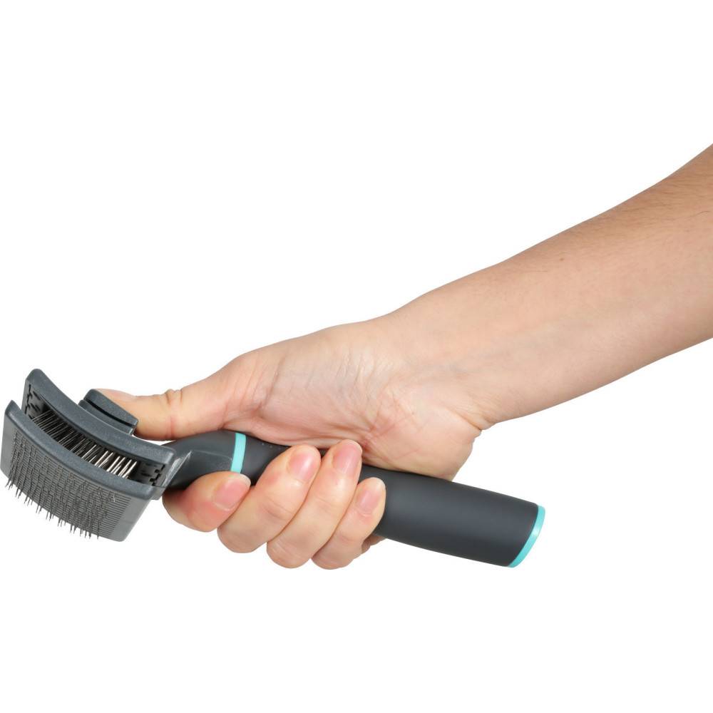 Zolux - Brosse SLICKER retractable taille M pour chiens - Imagen 1