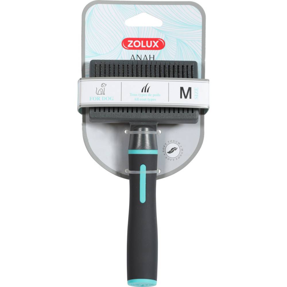 Zolux - Brosse SLICKER retractable taille M pour chiens - Imagen 3
