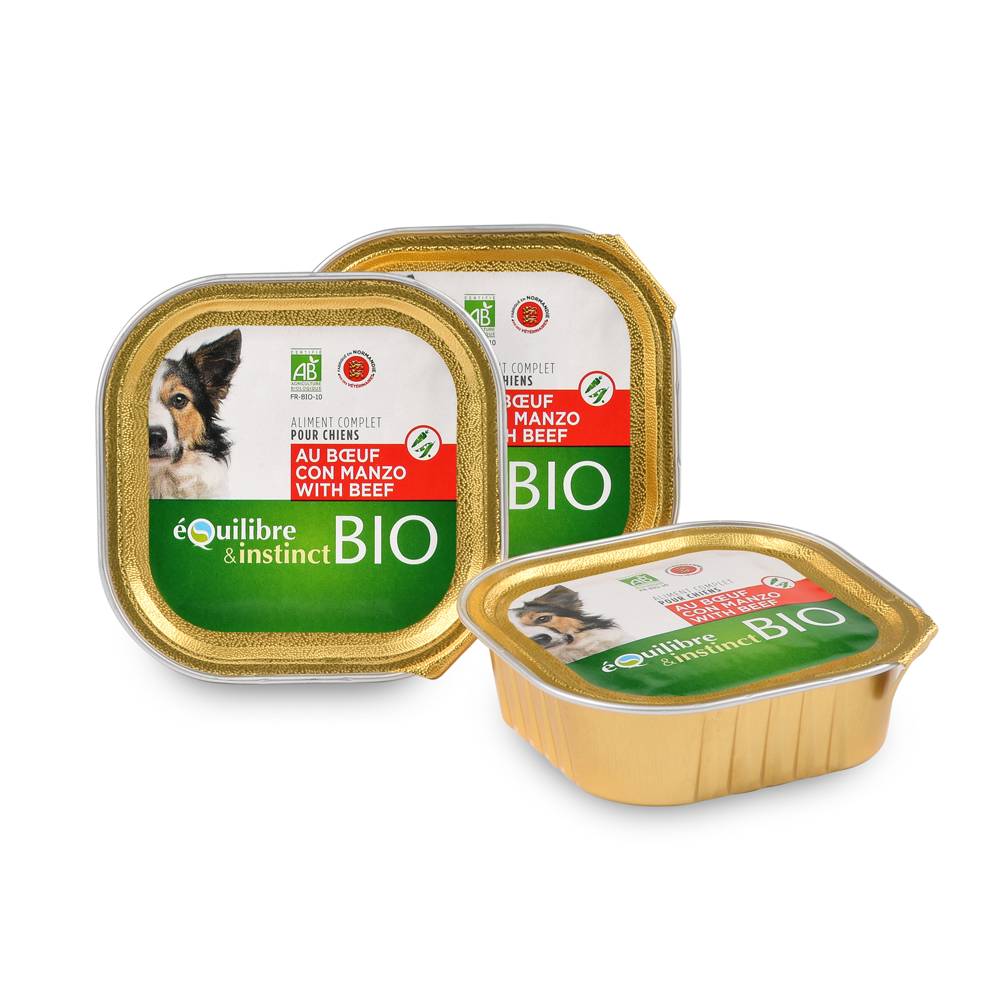Equilibre & Instinct - Pâtées Bio au Boeuf pour Chien - Imagen 1