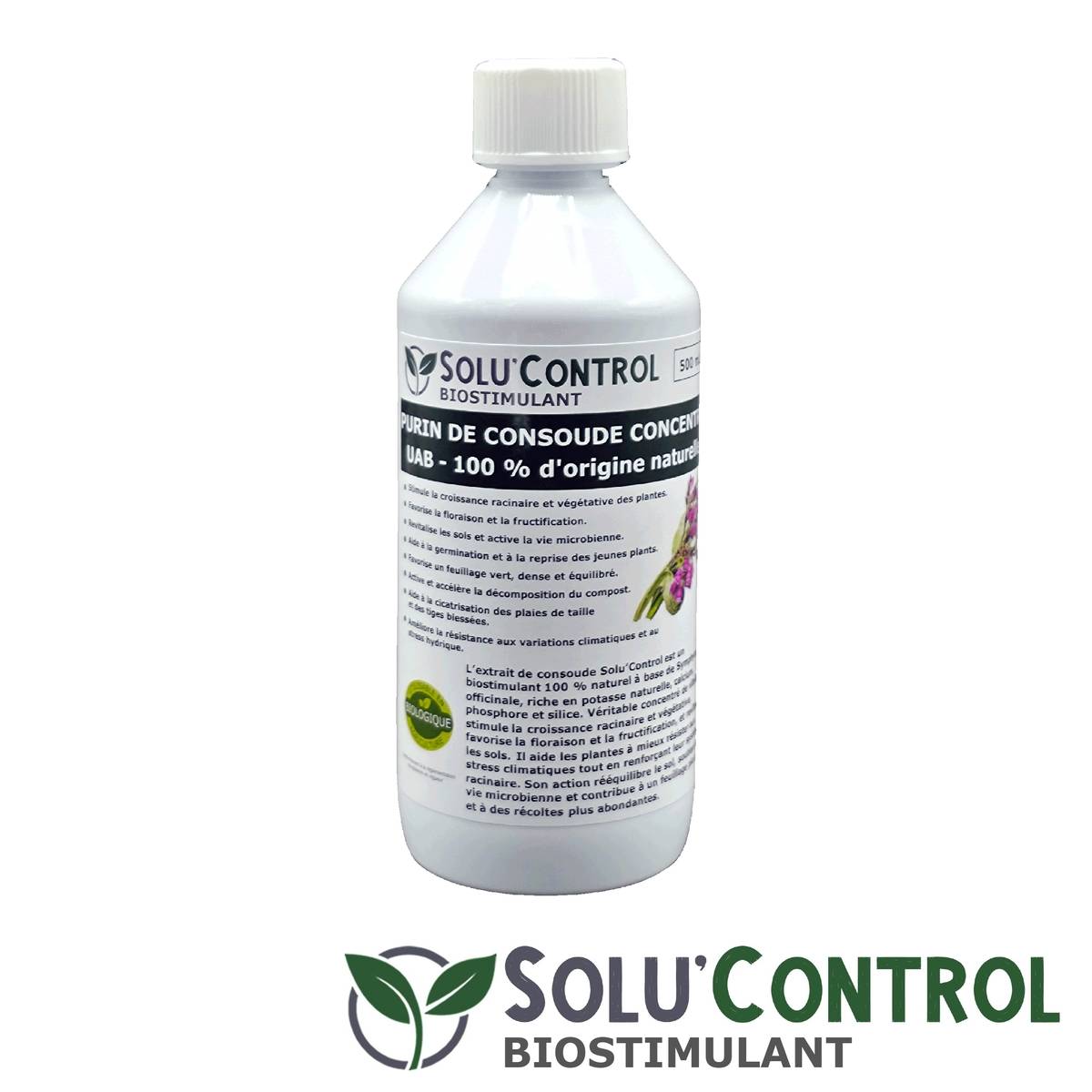 SOLU'CONTROL - Purin de Consoude - 500 ml Concentré Biostimulant Racinaire, Favorise la Croissance et la Floraison - Image 2