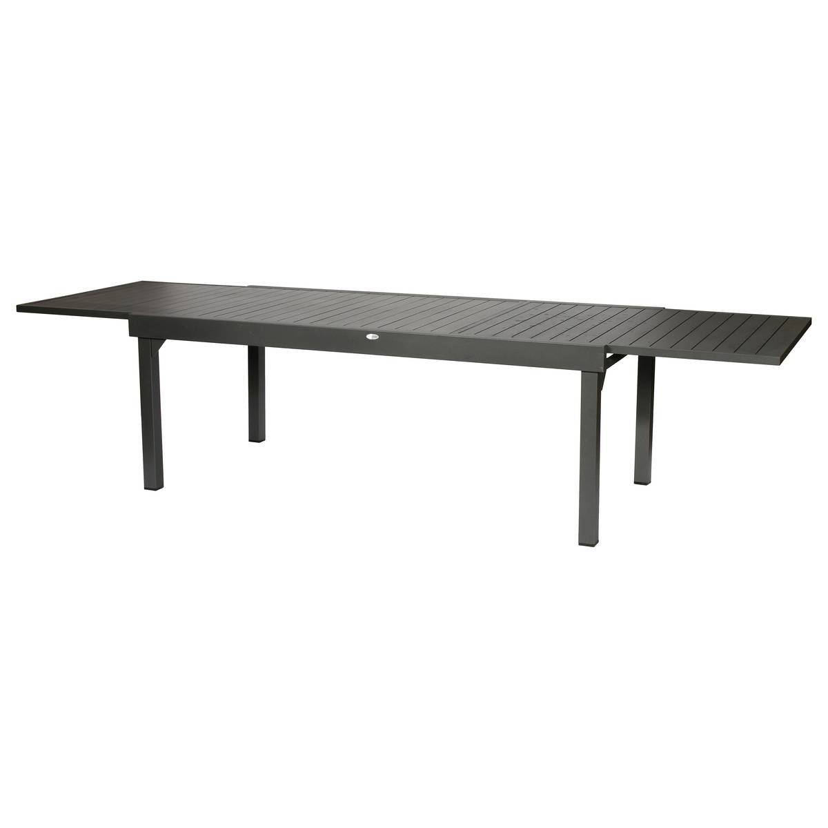 Hesperide - Table de jardin extensible "Piazza" graphite 12 places en aluminium traité époxy Hespéride - Image 3