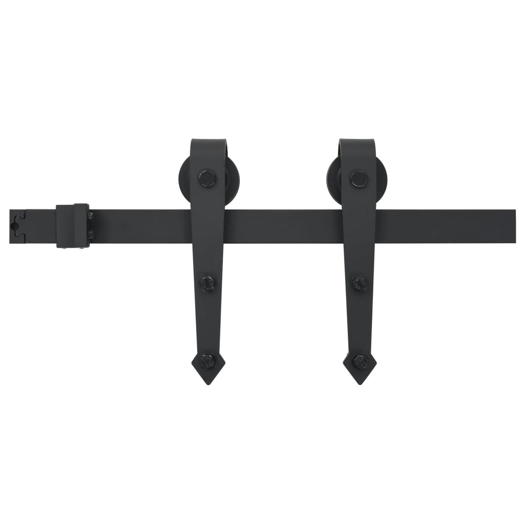 Vidaxl - Kit de quincaillerie de porte coulissante 183 cm Acier Noir - vidaXL - Imagen 1