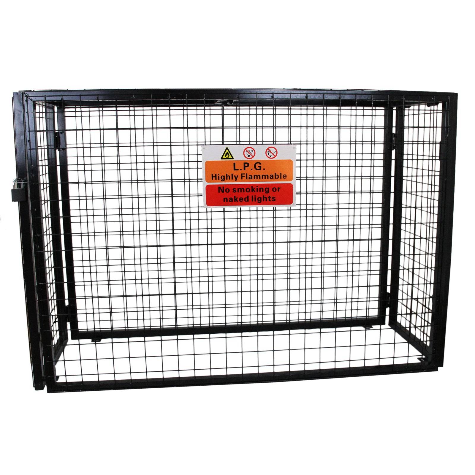 Monstershop - Cage Métallique de 149cm de large pour Bouteilles de Gaz - Image 1