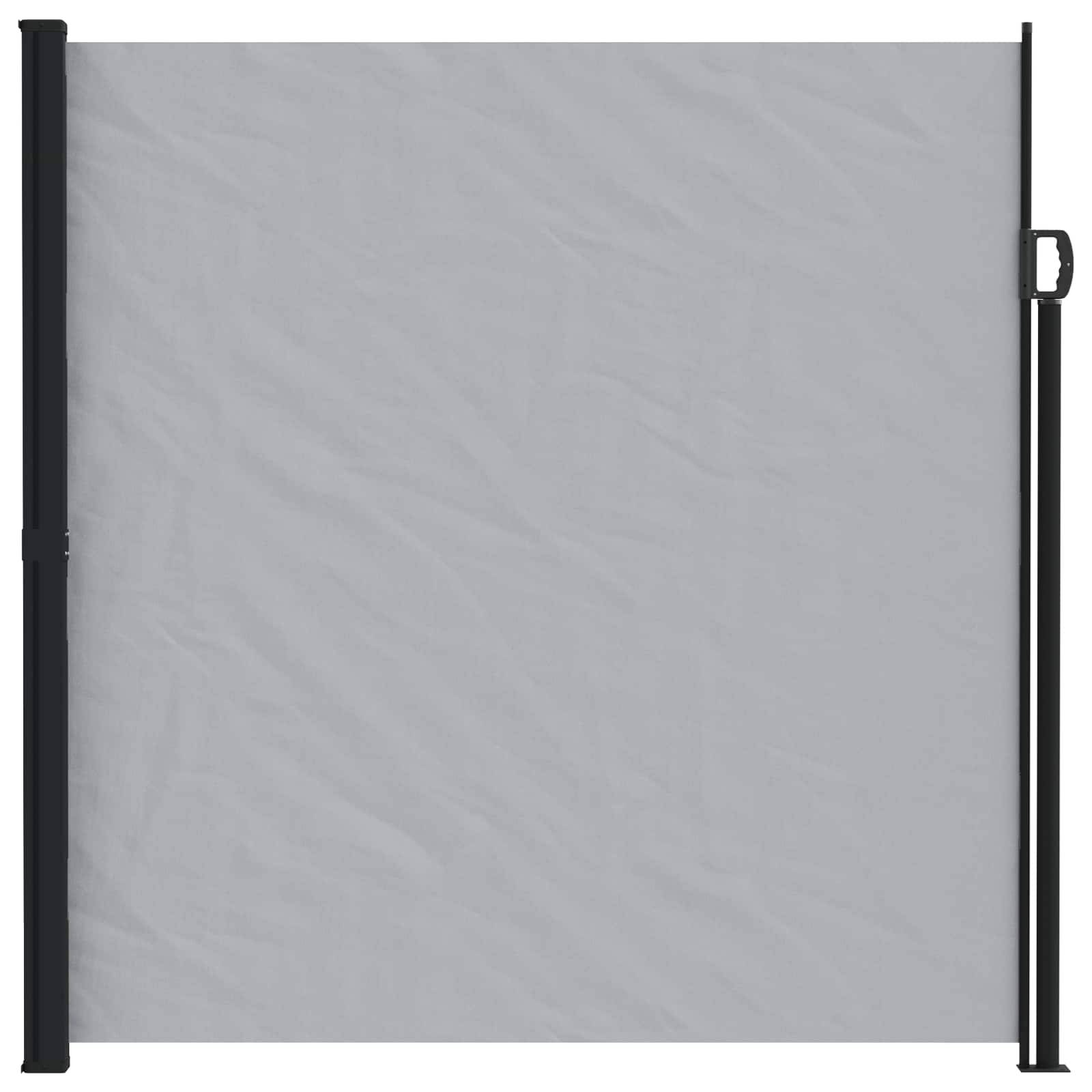 Store latéral rétractable polyester gris 600 x 220 cm - PANGIVO - Image 2