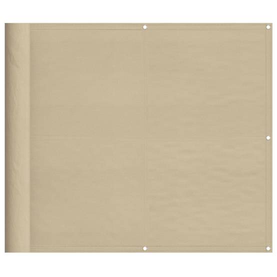 Écran de balcon polyester oxford beige 90 x 1000 cm - PANGIVO - Image 2