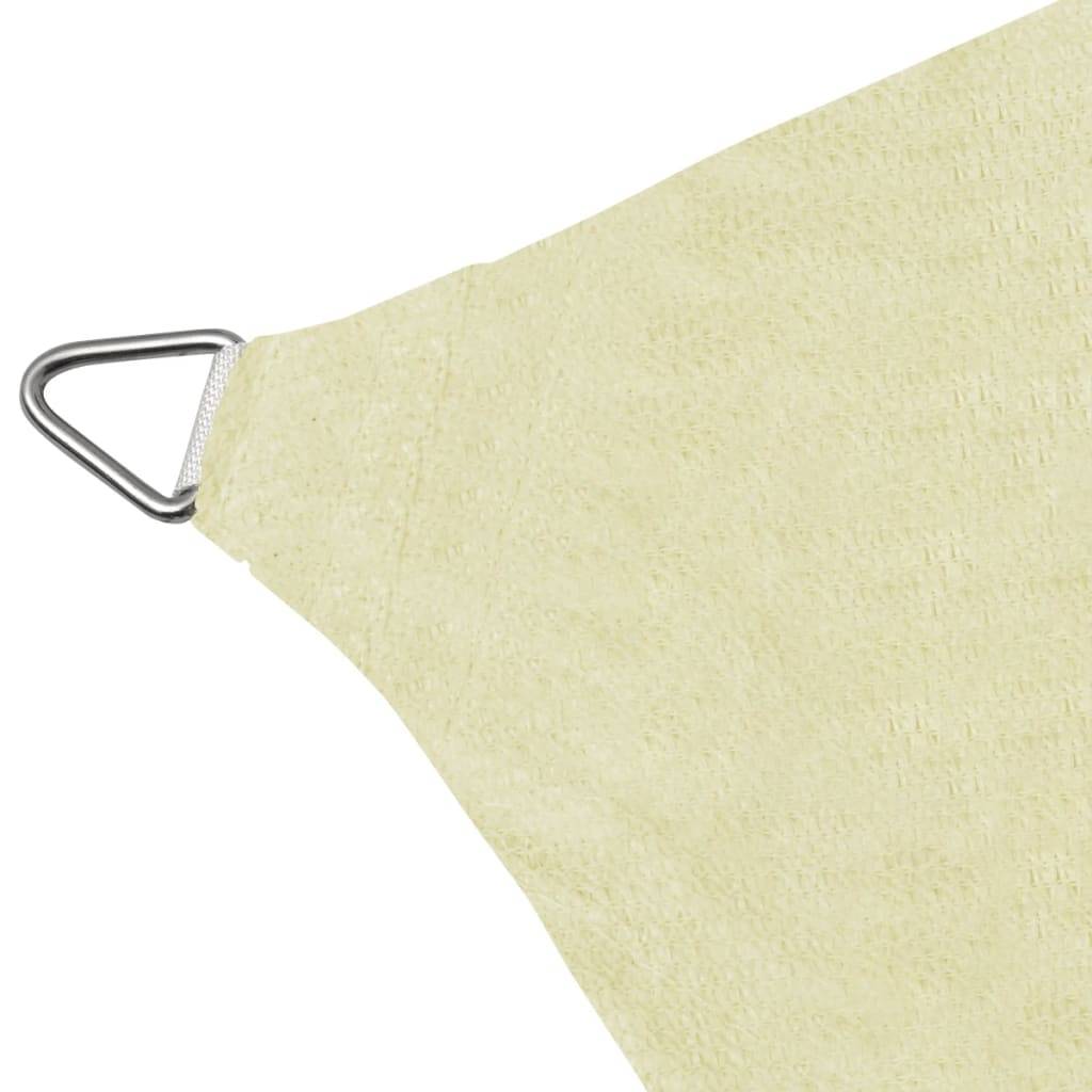 Helloshop26 - Parasol en PEHD carré 3,6 x 3,6 m crème - Imagen 3