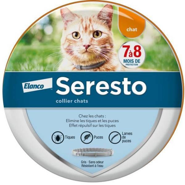 Seresto - SERESTO Chat Collier Anti-Puces et Anti-Tiques - Protection 7a 8 mois - Image 1