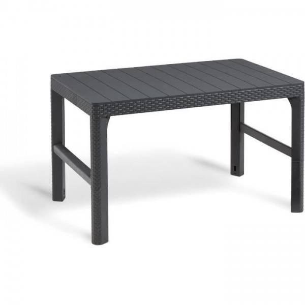 Salon de jardin avec table basse 2 en 1 - en résine - Allibert by KETER - 6 personnes - SanRemo - Gris graphite - Image 5