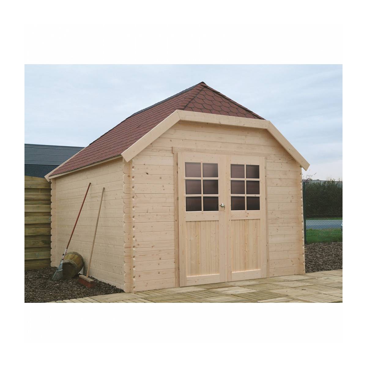 Abri de Jardin SOLID LIMERICK 2980X3880 en Épicéa avec Sécurité Enfant - Image 1