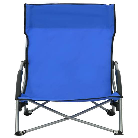 PANGIVO - Chaises de plage pliables en tissu oxford bleu 55.5 x 65.5 x 66 cm - PANGIVO - Image 3