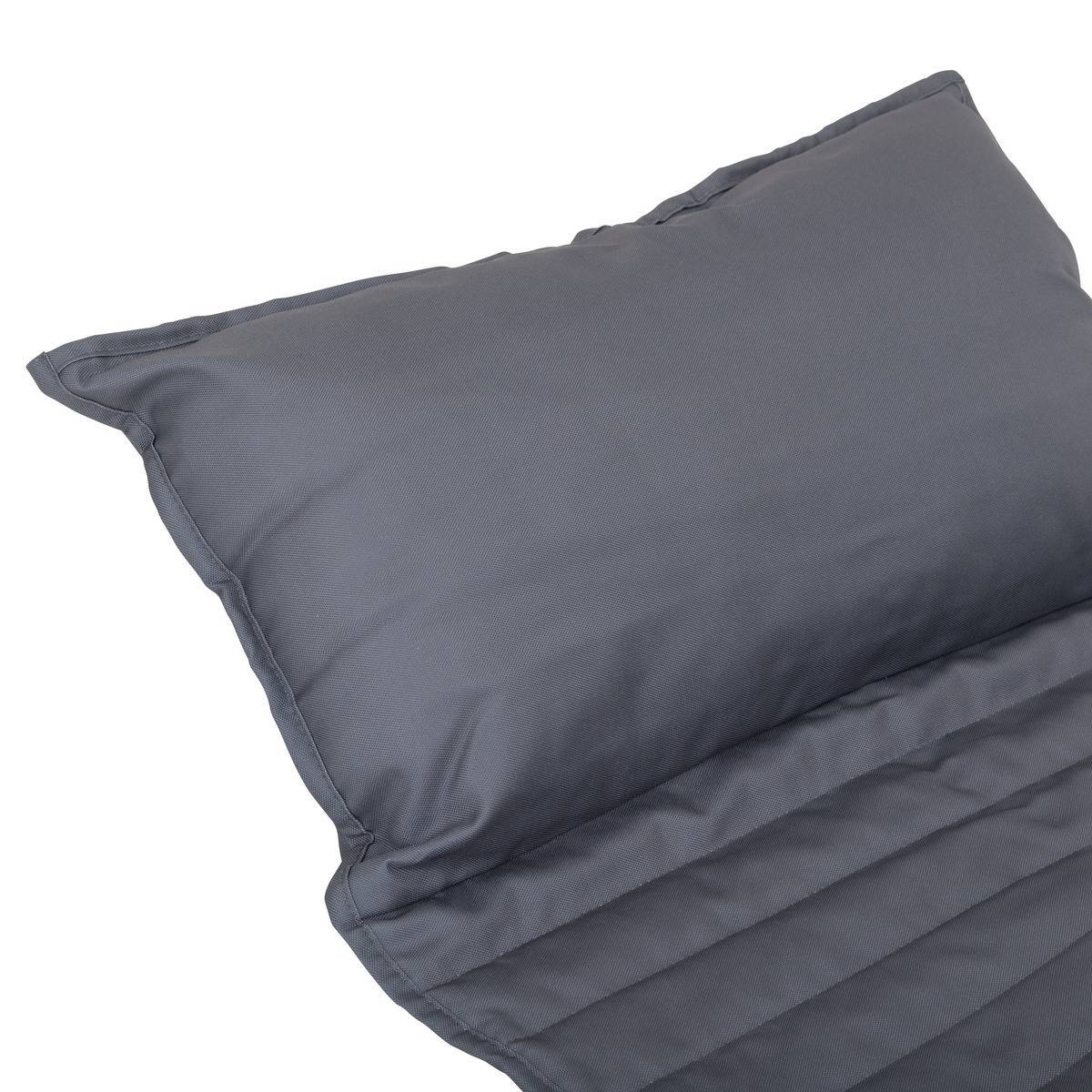 Hesperide - Coussin de transat enroulable "Adiya" ardoise 180x60cm en polyester Hespéride - Imagen 2