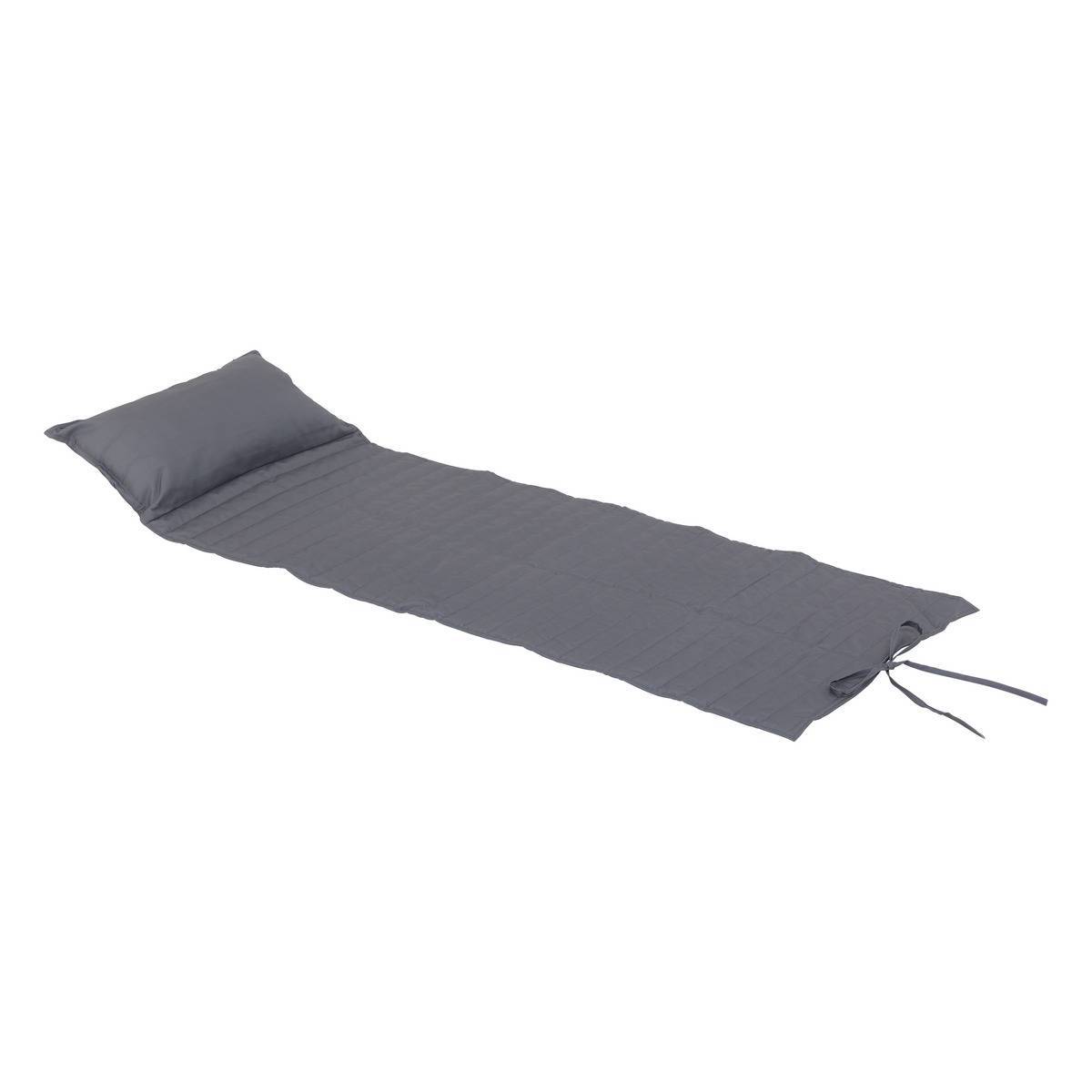 Hesperide - Coussin de transat enroulable "Adiya" ardoise 180x60cm en polyester Hespéride - Imagen 1