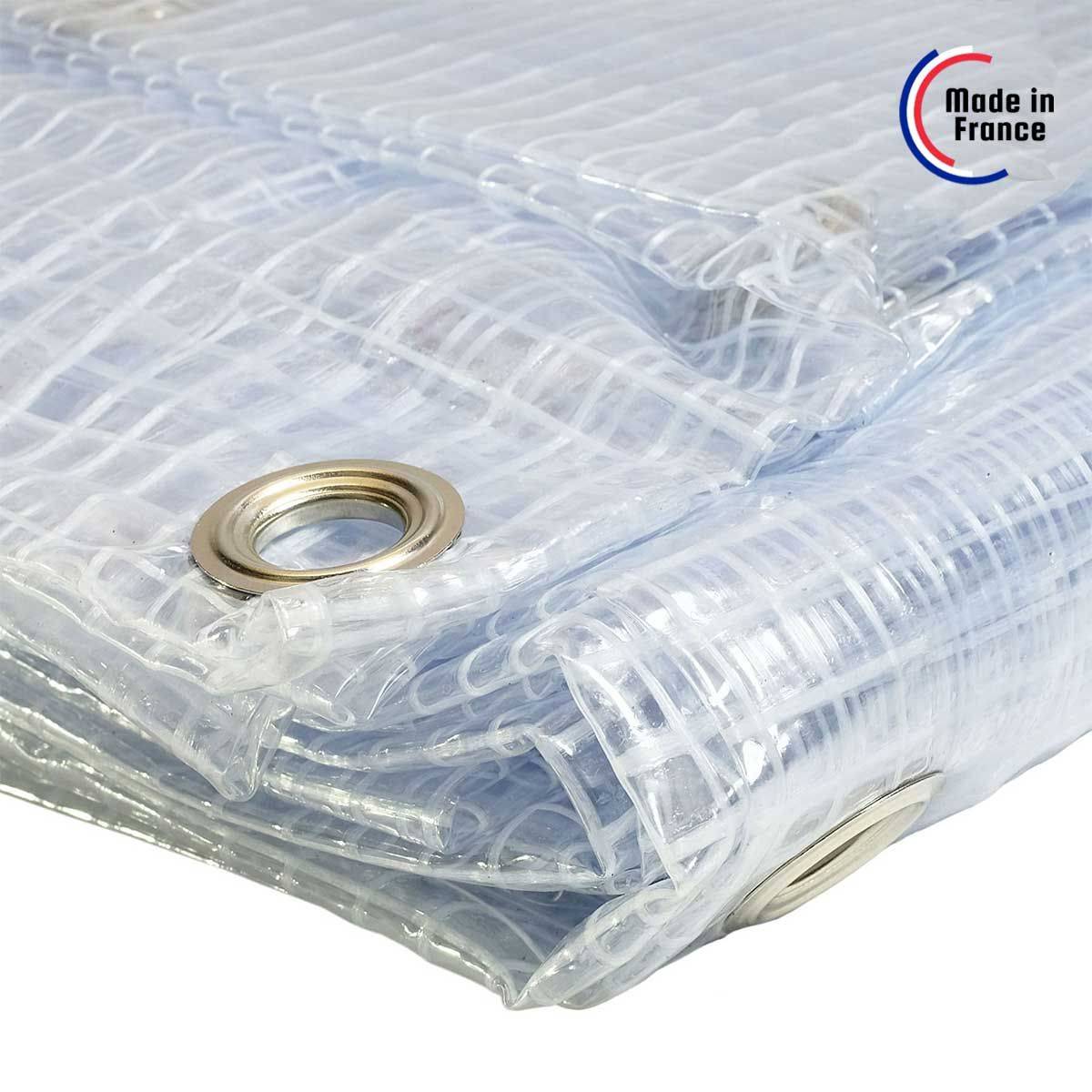 Toile Pergola 2,1x4,5 m SP400PR - Garantie 5 ans - Bâche Armée Transparente étanche pour Pergola - Made in France TECPLAST - Image 5