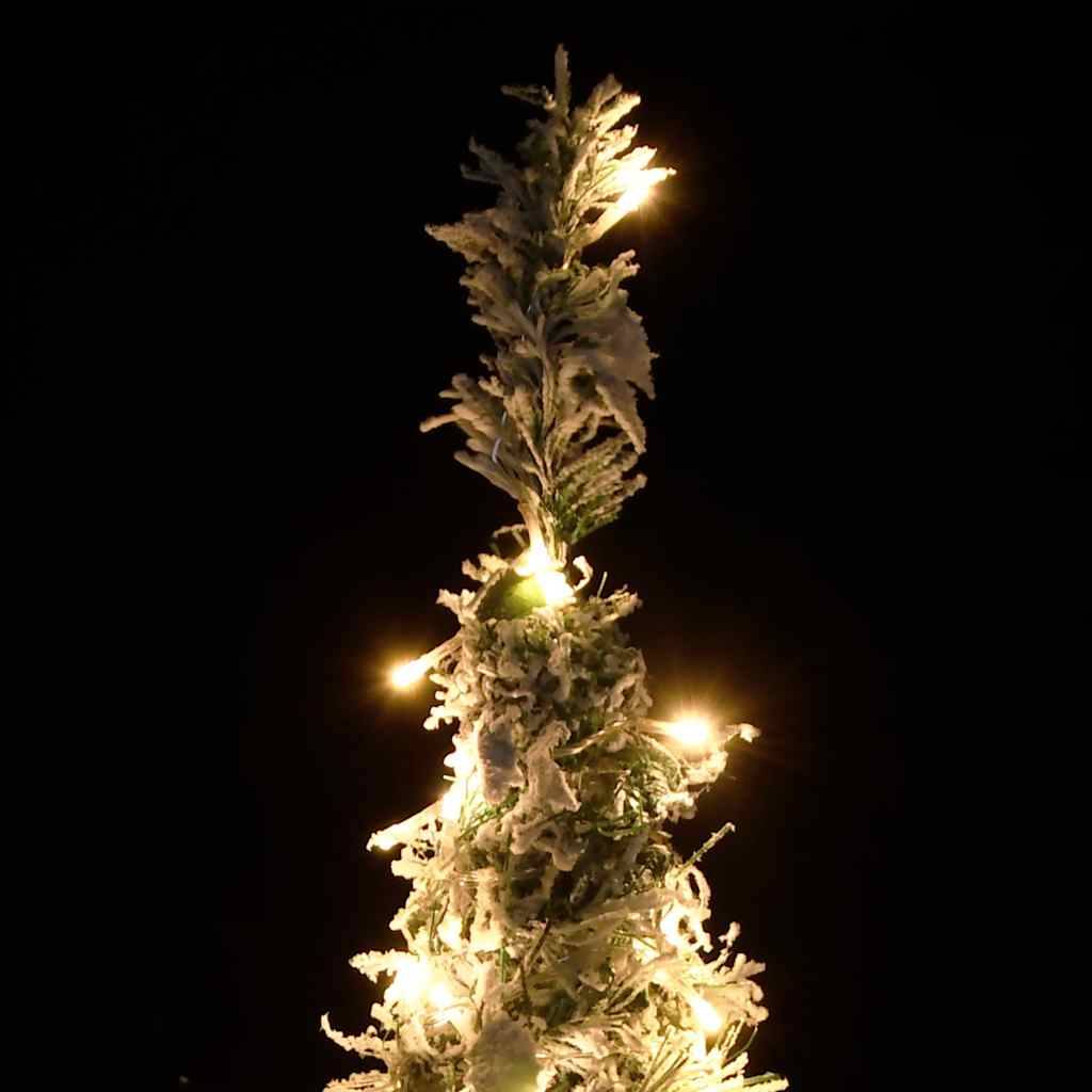 ComfortXL - Grand Sapin de Noël Escamotable Floconné Pré-éclairé 200 LED 210 cm – ComfortXL Outdoor Living - Image 3