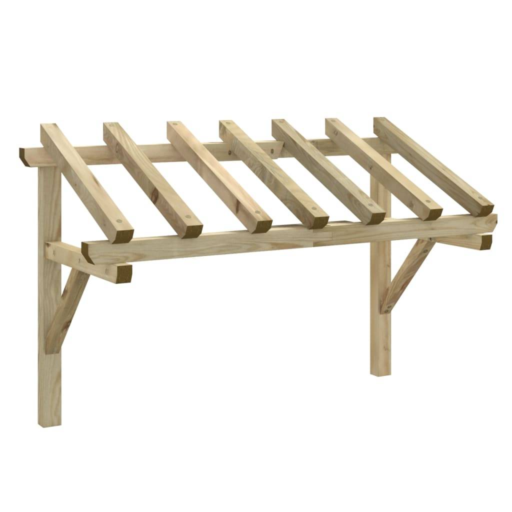 Vidaxl - Auvent de porte 200x100x100 cm Bois de pin solide vidaXL 49454 - Image 2